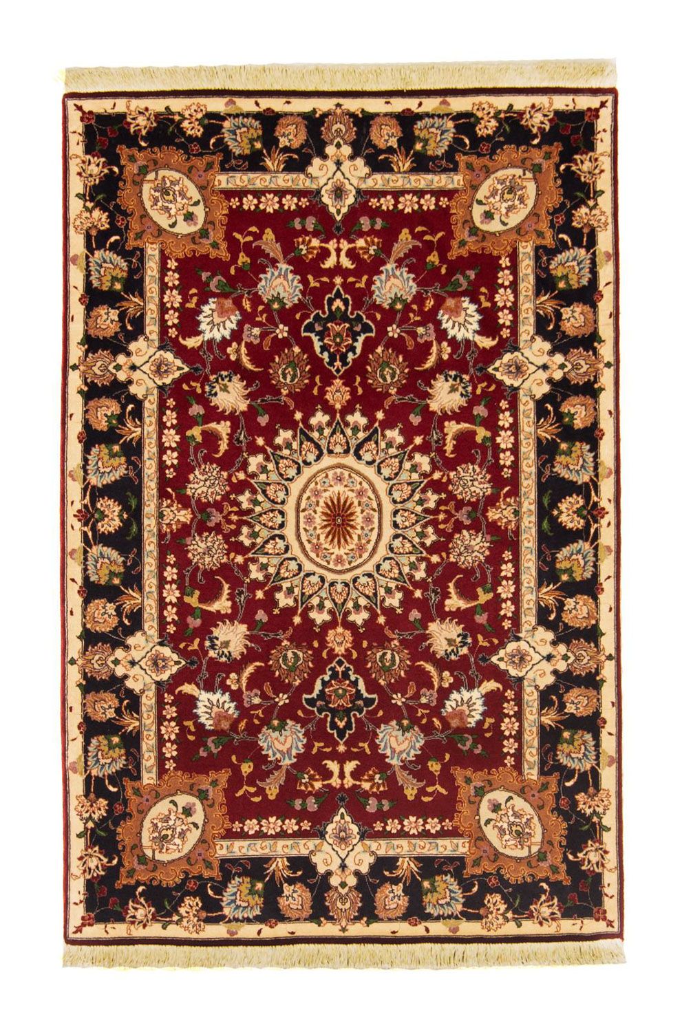 Persisk matta - Tabriz - Royal - 154 x 102 cm - röd