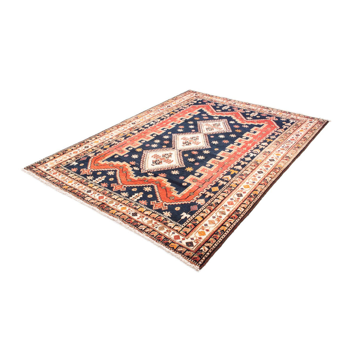 Persisk matta - Nomadic - 207 x 158 cm - mörkblå