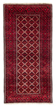 Runner Baluch-matta - 248 x 117 cm - mörkröd