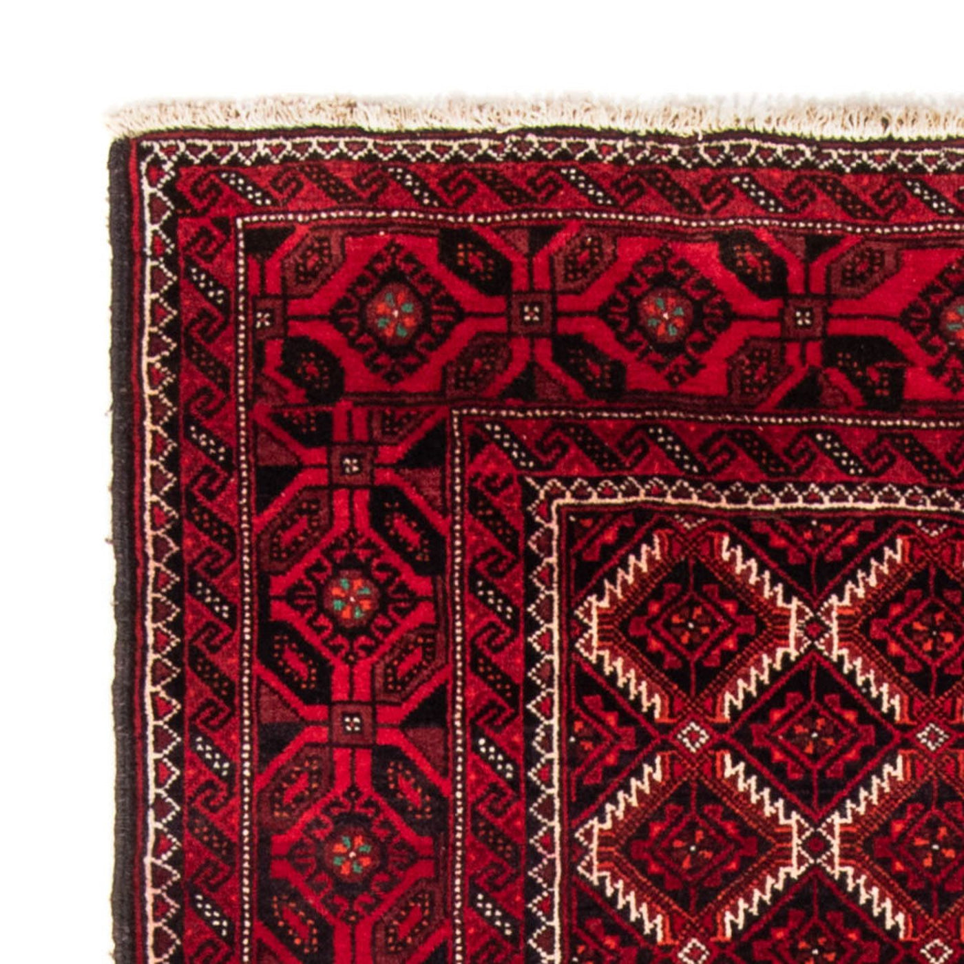 Runner Baluch-matta - 248 x 117 cm - mörkröd