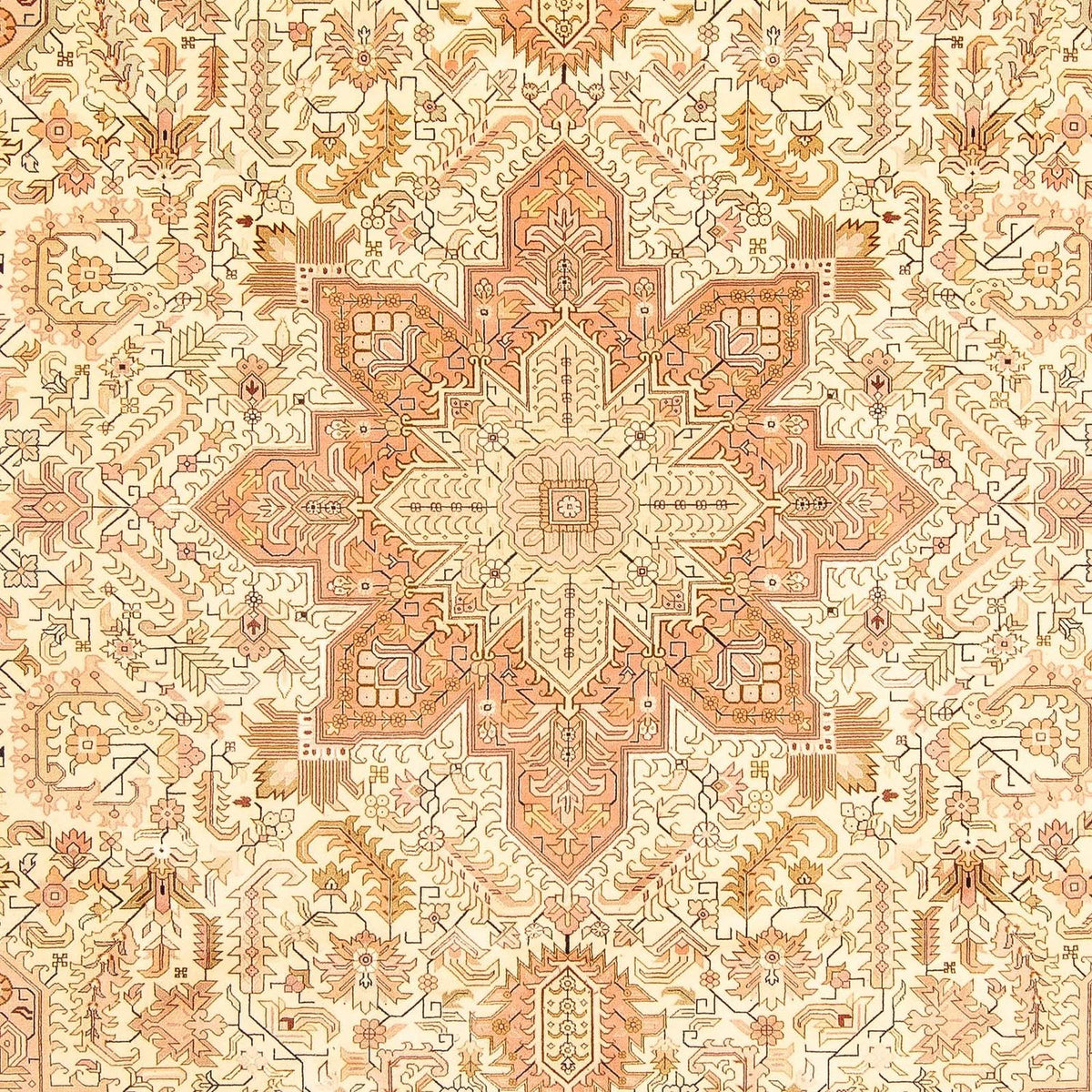 Persisk matta - Tabriz - Royal - 346 x 249 cm - beige