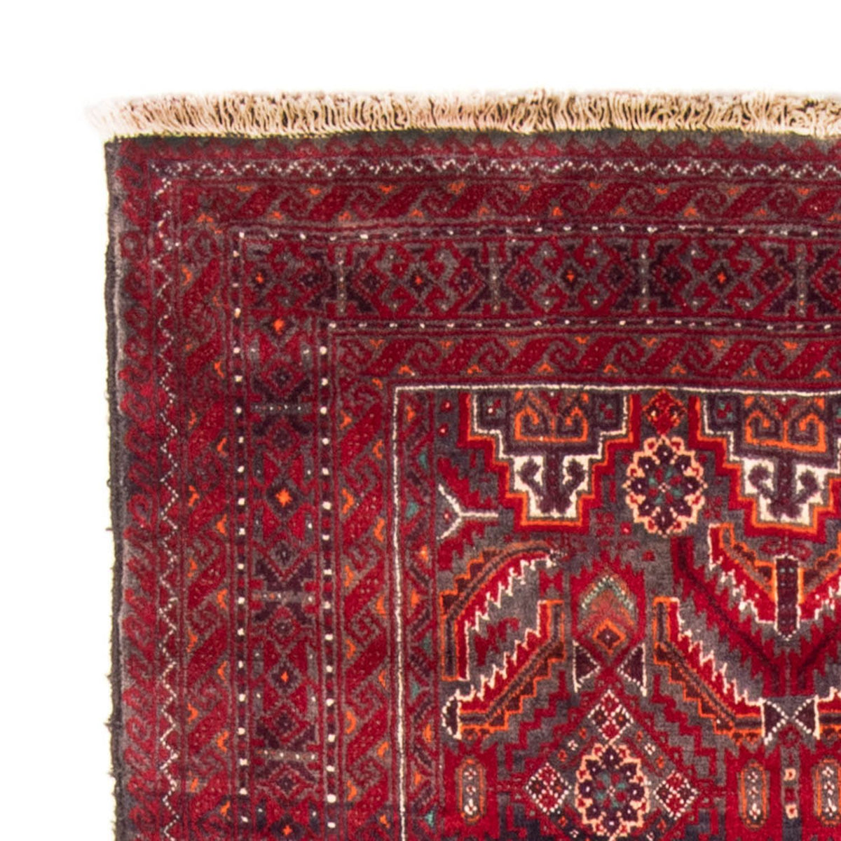 Runner Baluch-matta - 212 x 105 cm - röd