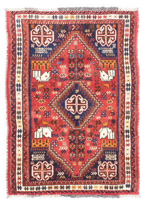 Persisk matta - Nomadic - 140 x 97 cm - röd