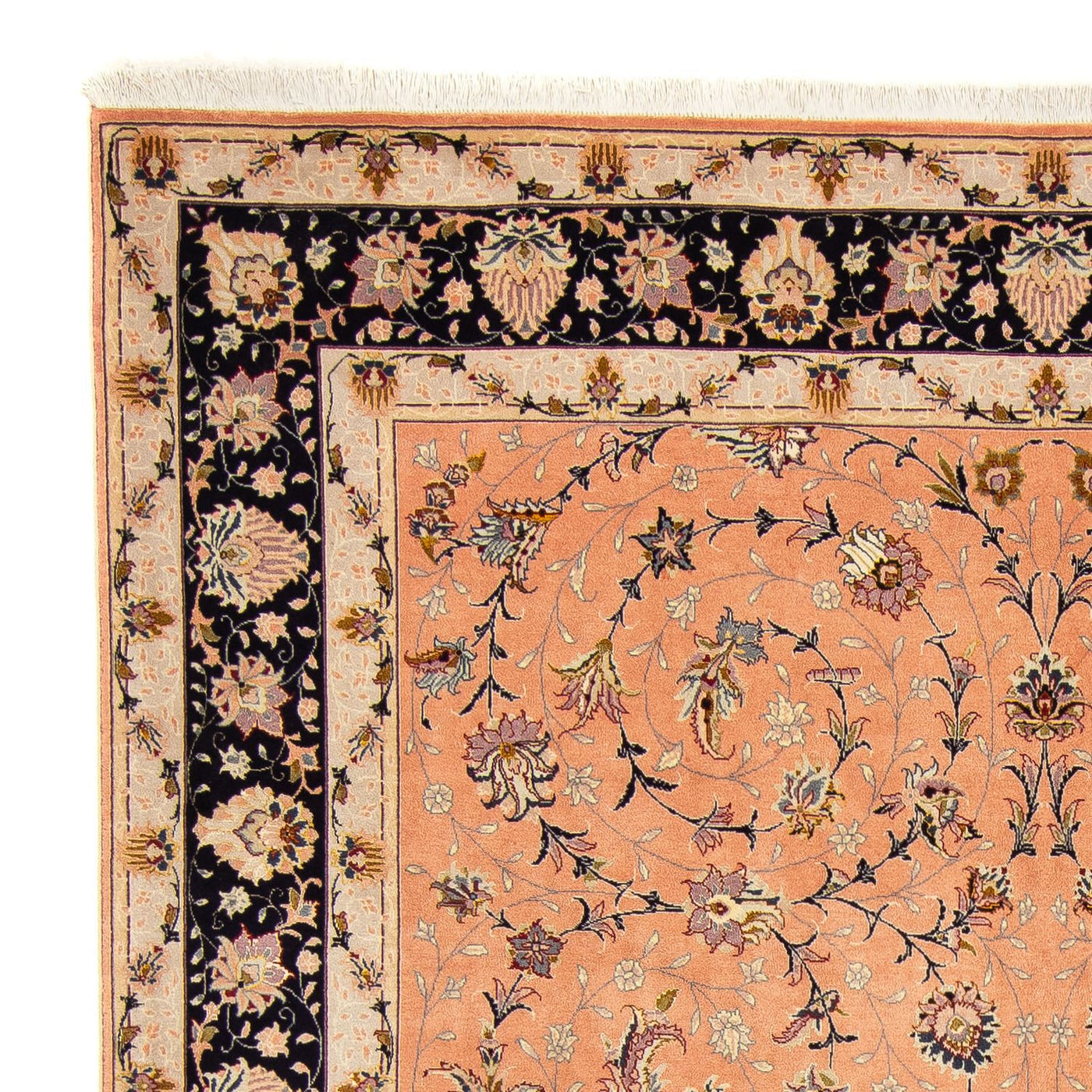 Persisk matta - Tabriz - Royal - 246 x 196 cm - ljusbrun