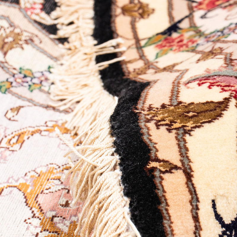 Persisk matta - Tabriz - Royal runt  - 208 x 208 cm - mörkblå