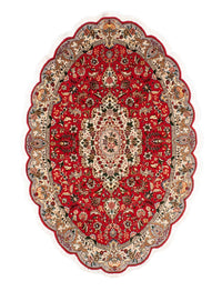 Persisk matta - Tabriz - Royal oval  - 195 x 130 cm - röd