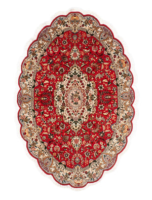 Persisk matta - Tabriz - Royal oval  - 195 x 130 cm - röd