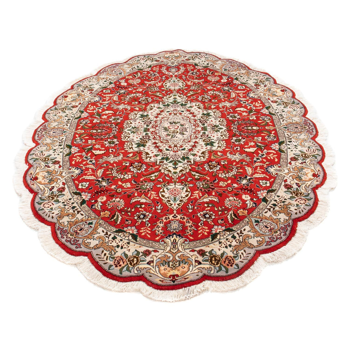Persisk matta - Tabriz - Royal oval  - 195 x 130 cm - röd