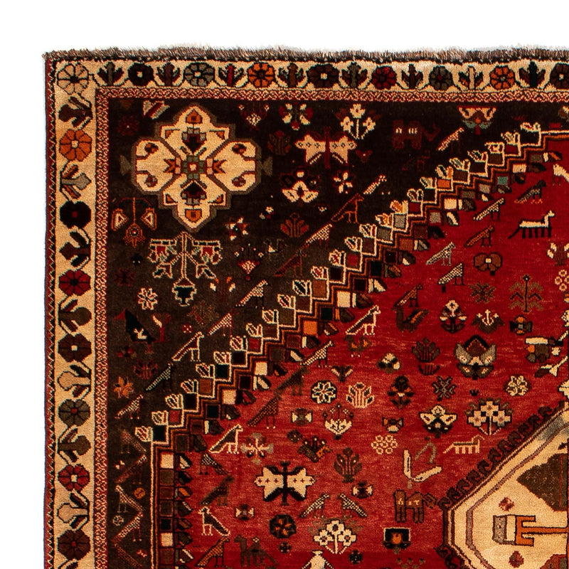 Persisk matta - Nomadic - 304 x 206 cm - mörkröd