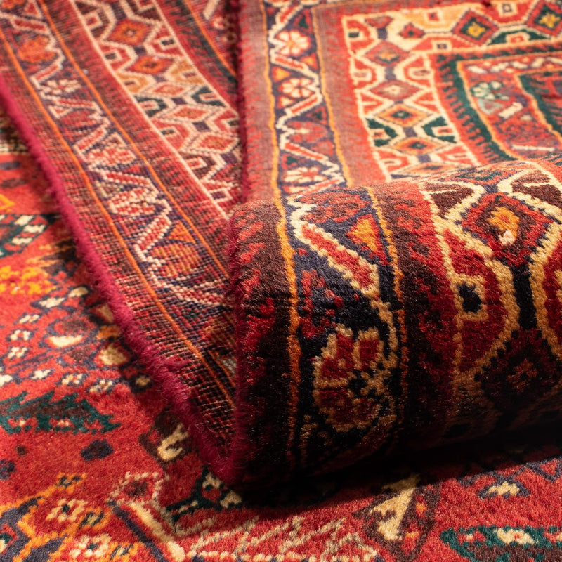 Persisk matta - Nomadic - 294 x 190 cm - mörkröd