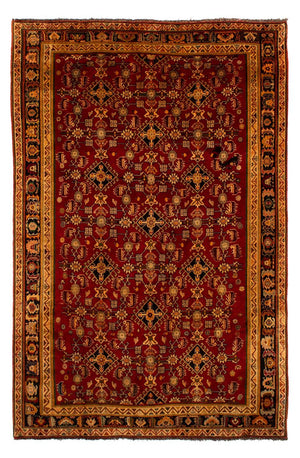 Persisk matta - Nomadic - 296 x 190 cm - mörkröd