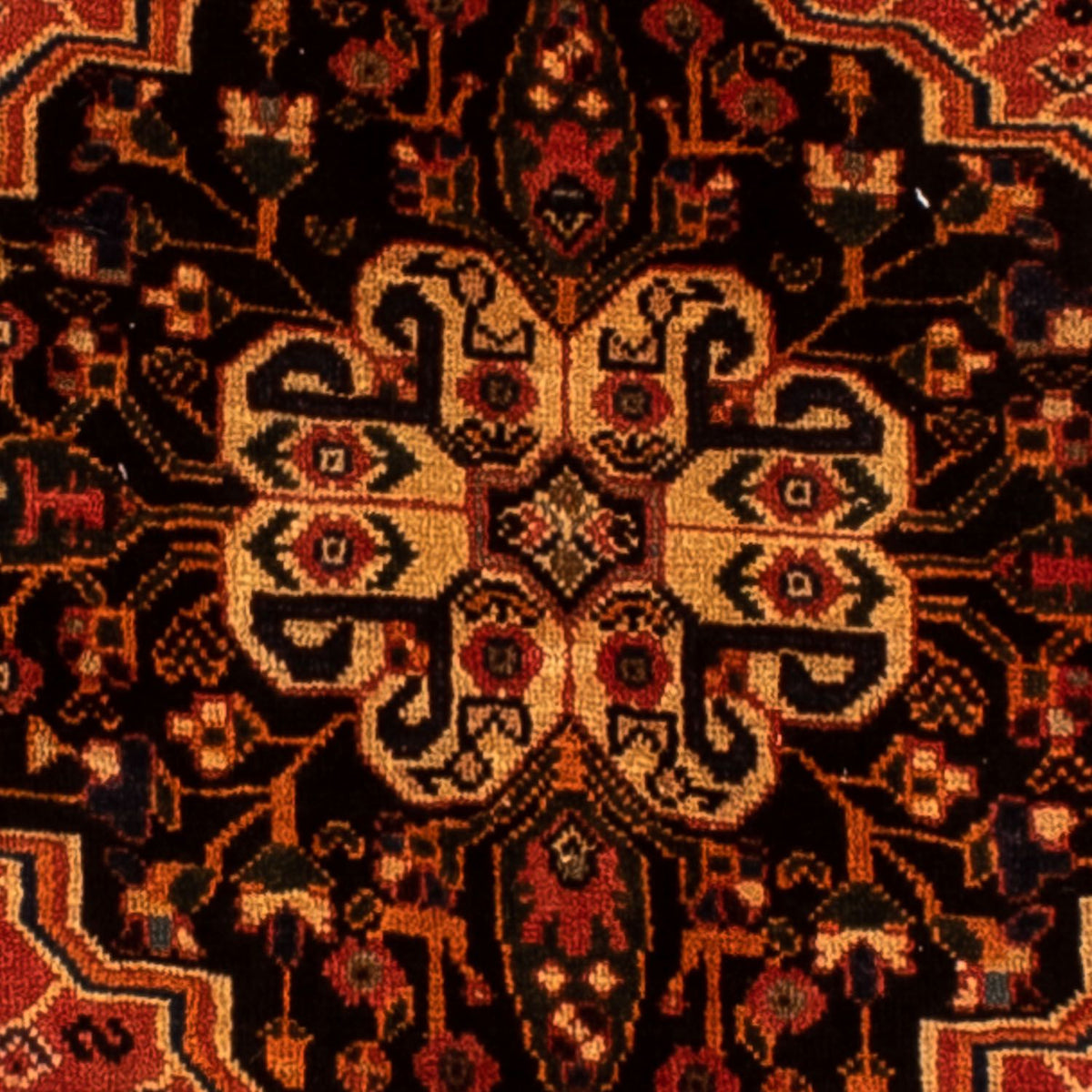 Persisk matta - Nomadic - 268 x 205 cm - mörkröd