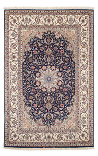 Persisk matta - Isfahan - Premium - 243 x 156 cm - mörkblå