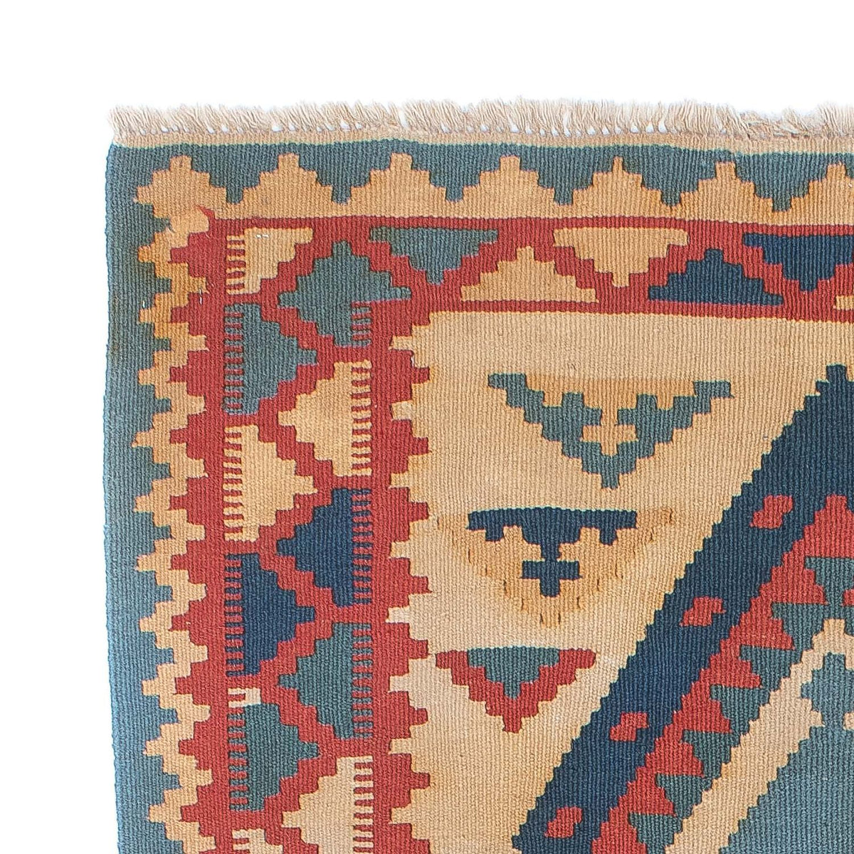 Kelim Carpet - orientalisk matta - 184 x 117 cm - ljusbrun