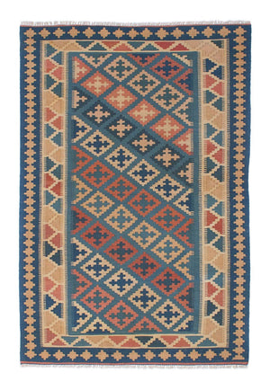 Kelim Carpet - orientalisk matta - 182 x 123 cm - flerfärgad