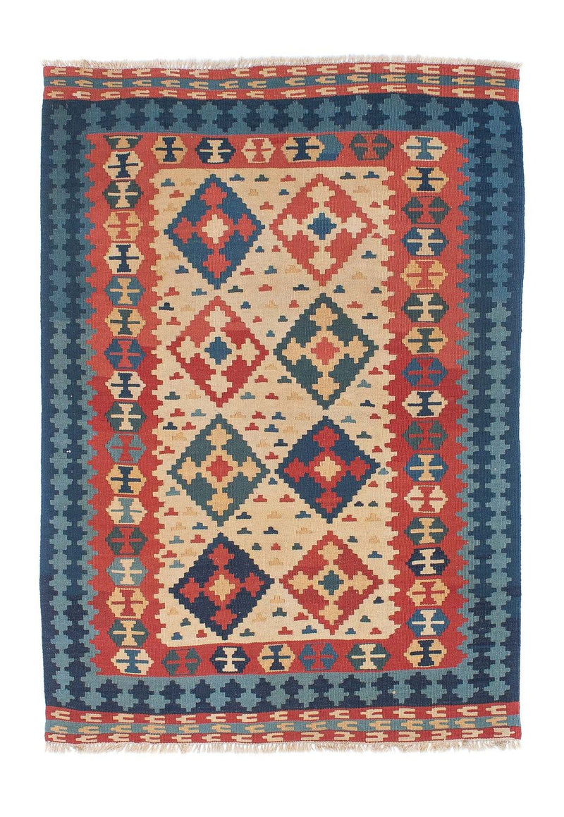 Kelim Carpet - orientalisk matta - 170 x 124 cm - flerfärgad