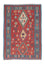 Kelim Carpet - orientalisk matta - 168 x 113 cm - mörkröd