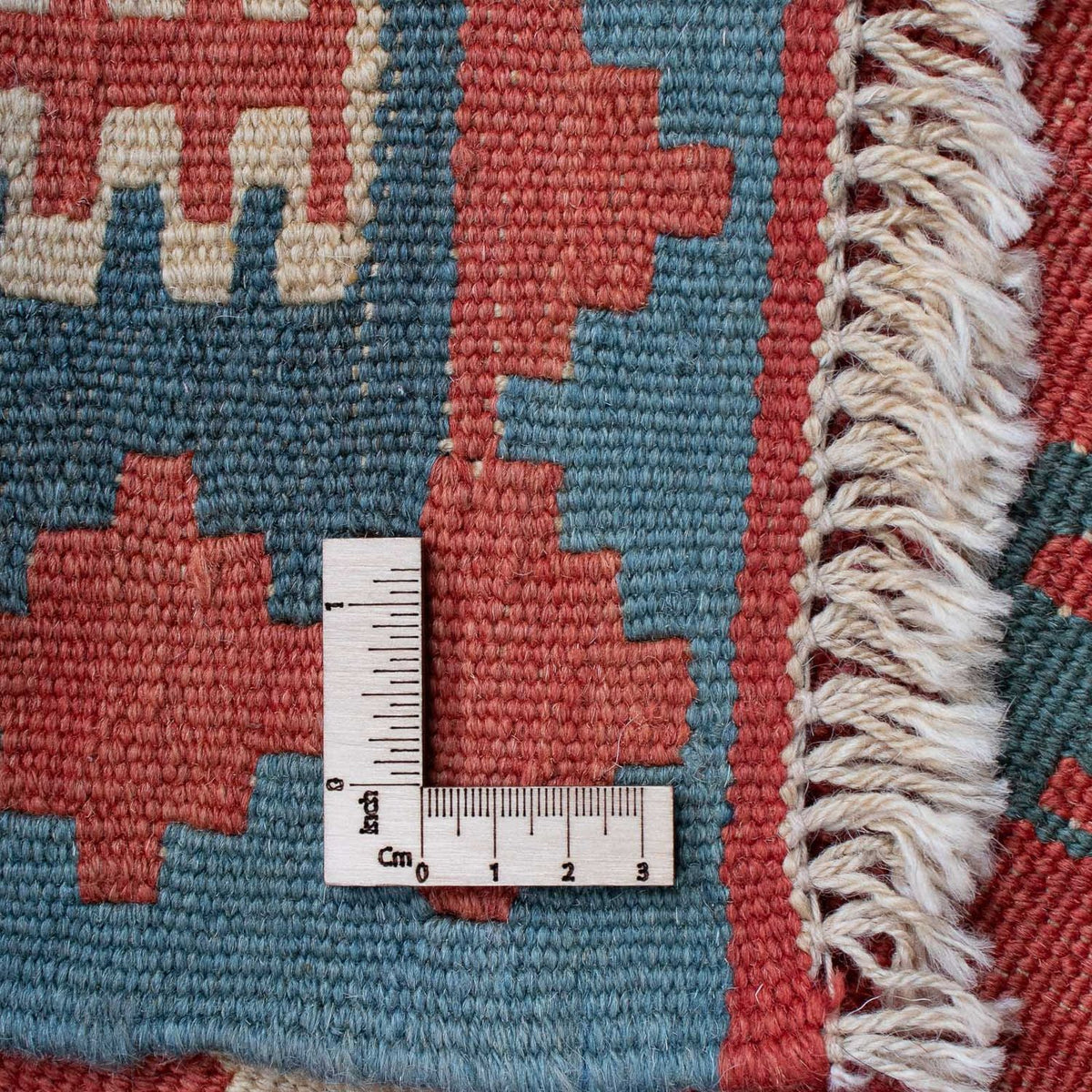 Kelim Carpet - orientalisk matta - 168 x 113 cm - mörkröd