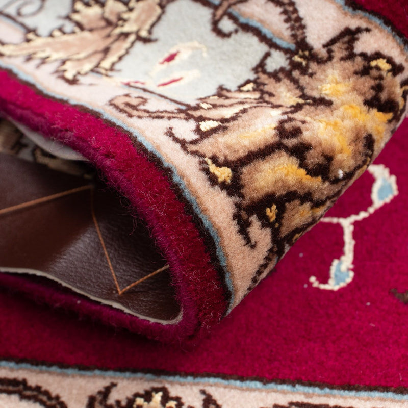 Persisk matta - Tabriz - Royal - 87 x 60 cm - mörkröd