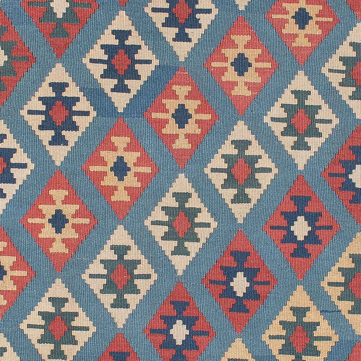 Kelim Carpet - orientalisk matta - 174 x 123 cm - blå