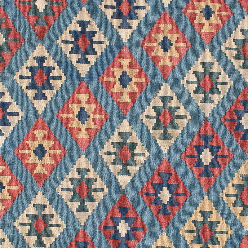 Kelim Carpet - orientalisk matta - 174 x 123 cm - blå