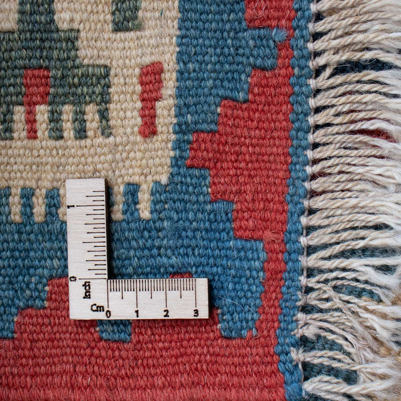 Kelim Carpet - orientalisk matta - 174 x 123 cm - blå