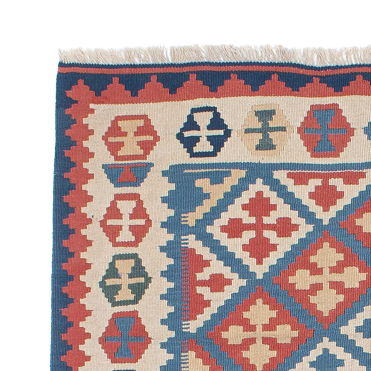 Kelim Carpet - orientalisk matta - 180 x 118 cm - blå