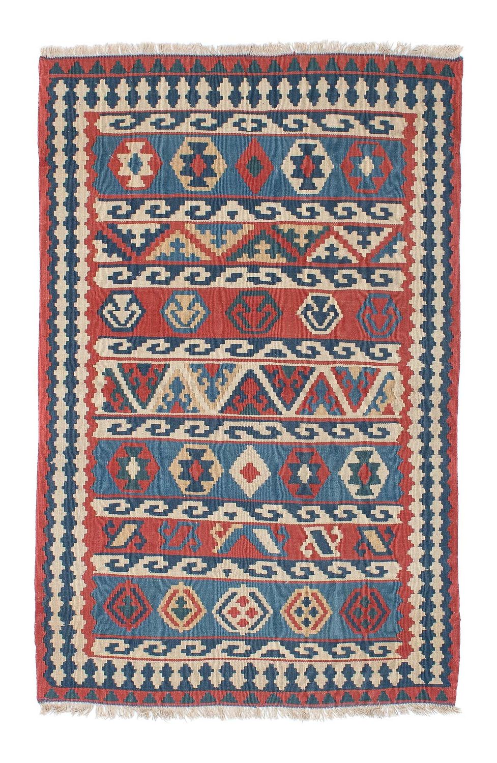 Kelim Carpet - orientalisk matta - 173 x 109 cm - flerfärgad