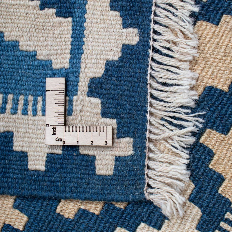 Kelim Carpet - orientalisk matta - 178 x 120 cm - blå