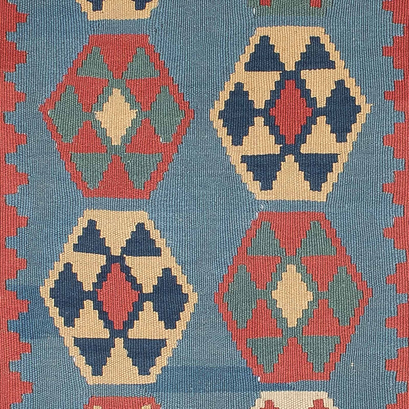 Kelim Carpet - orientalisk matta - 179 x 108 cm - blå