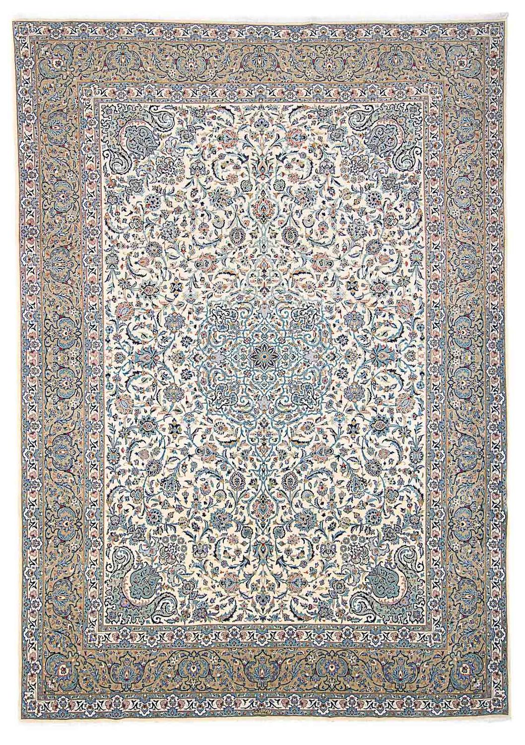Persiska mattor - Keshan - 423 x 312 cm - beige