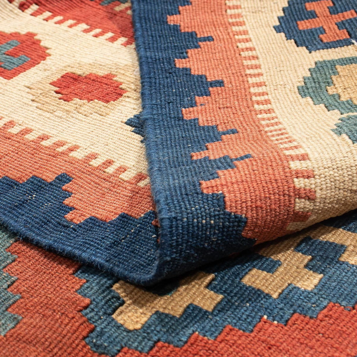 Kelim Carpet - orientalisk matta - 150 x 97 cm - röd