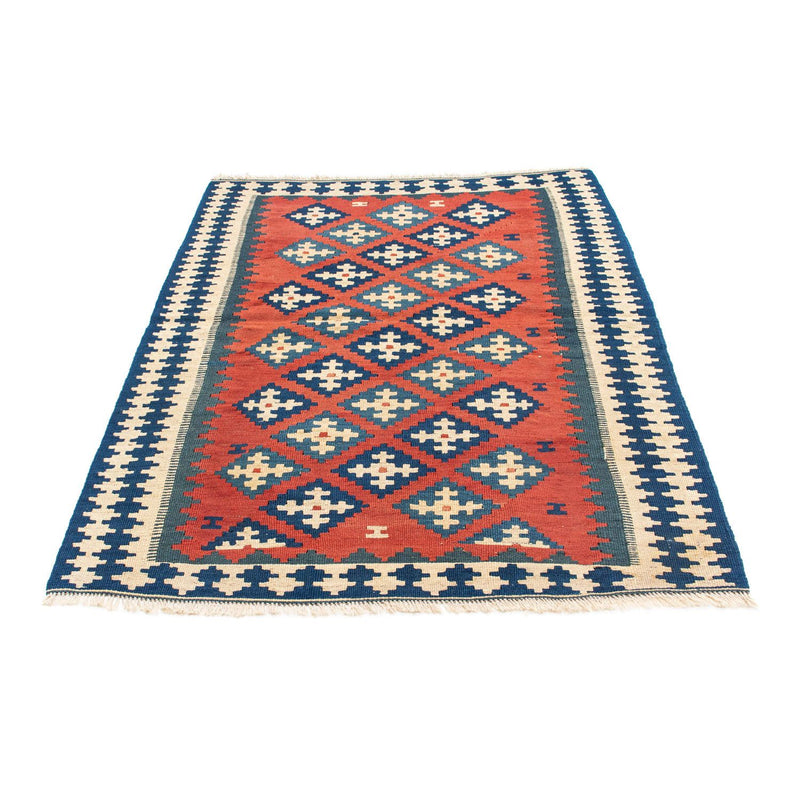 Kelim Carpet - orientalisk matta - 150 x 106 cm - mörkröd