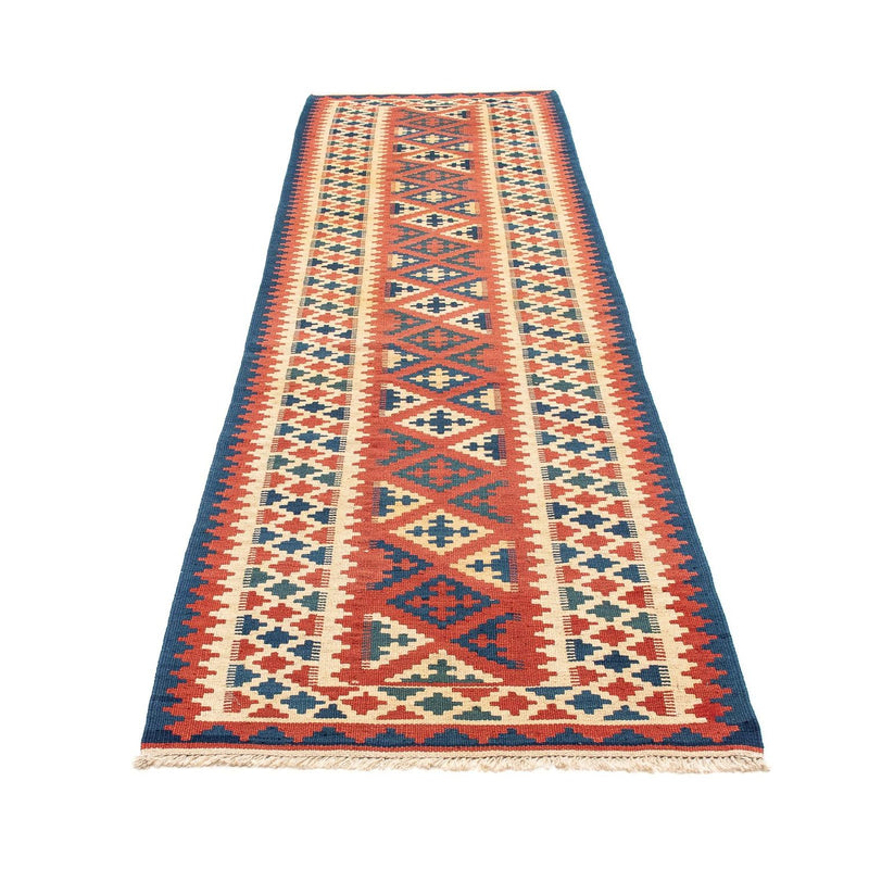 Runner Kelim Carpet - orientalisk matta - 300 x 84 cm - flerfärgad
