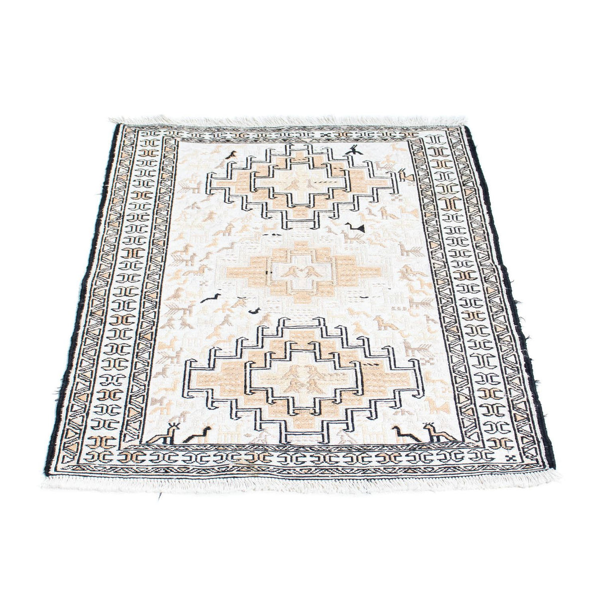 Kelim Carpet - orientalisk matta - 95 x 71 cm - beige