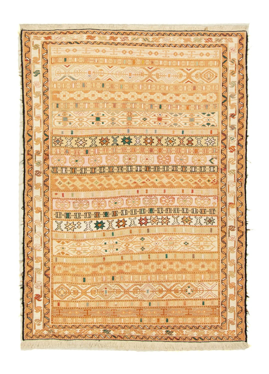 Kelim Carpet - orientalisk matta - 141 x 103 cm - beige