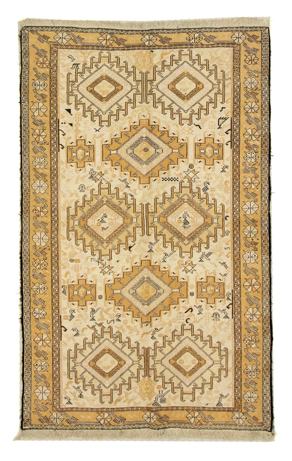 Runner Kelim Carpet - orientalisk matta - 194 x 23 cm - beige