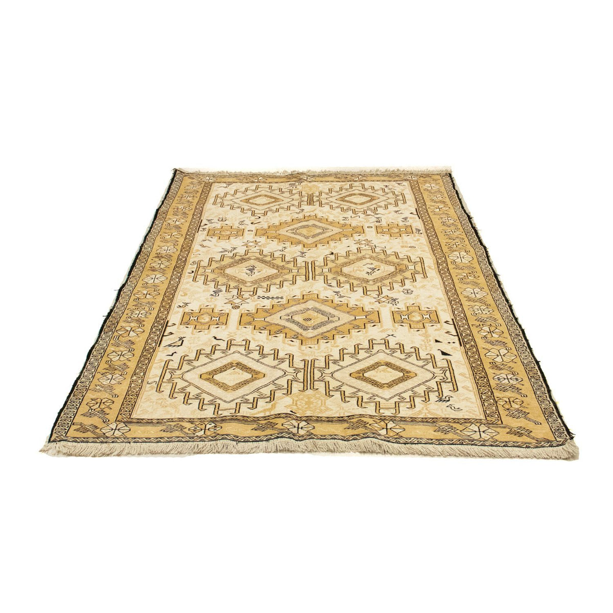 Runner Kelim Carpet - orientalisk matta - 194 x 23 cm - beige