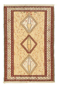 Kelim Carpet - orientalisk matta - 187 x 126 cm - beige