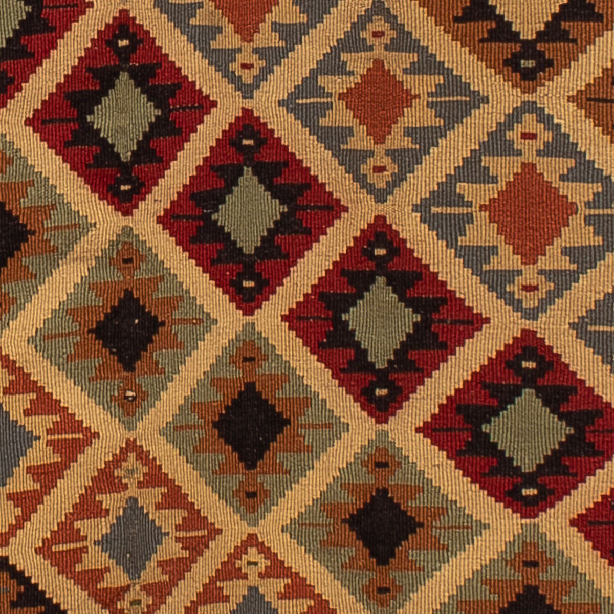 Kelim Carpet - orientalisk matta - 185 x 120 cm - brun