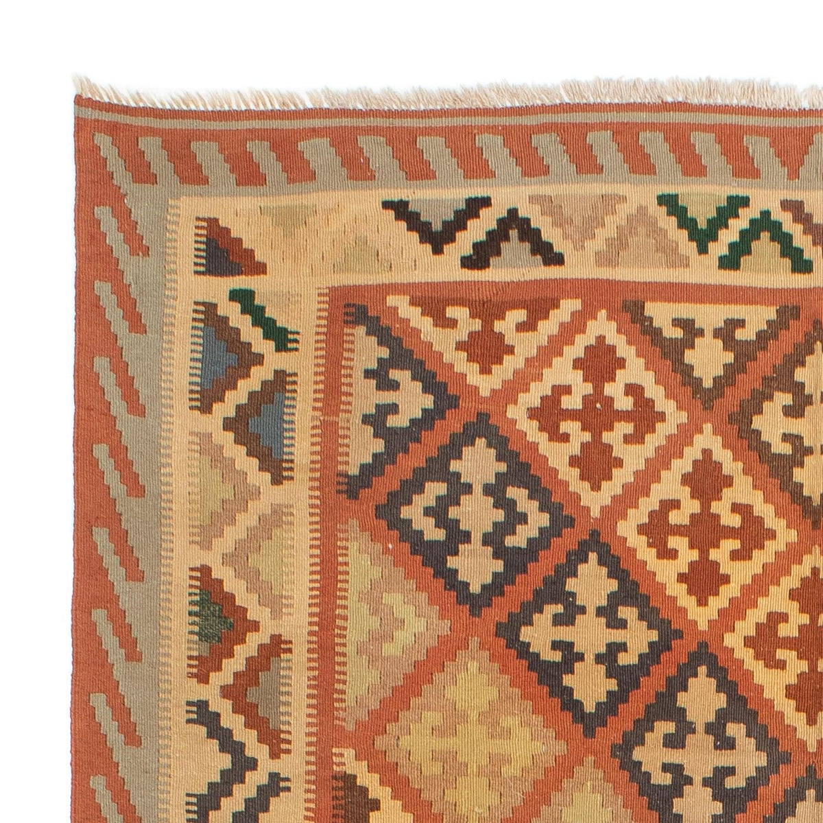 Kelim Carpet - orientalisk matta - 207 x 154 cm - flerfärgad