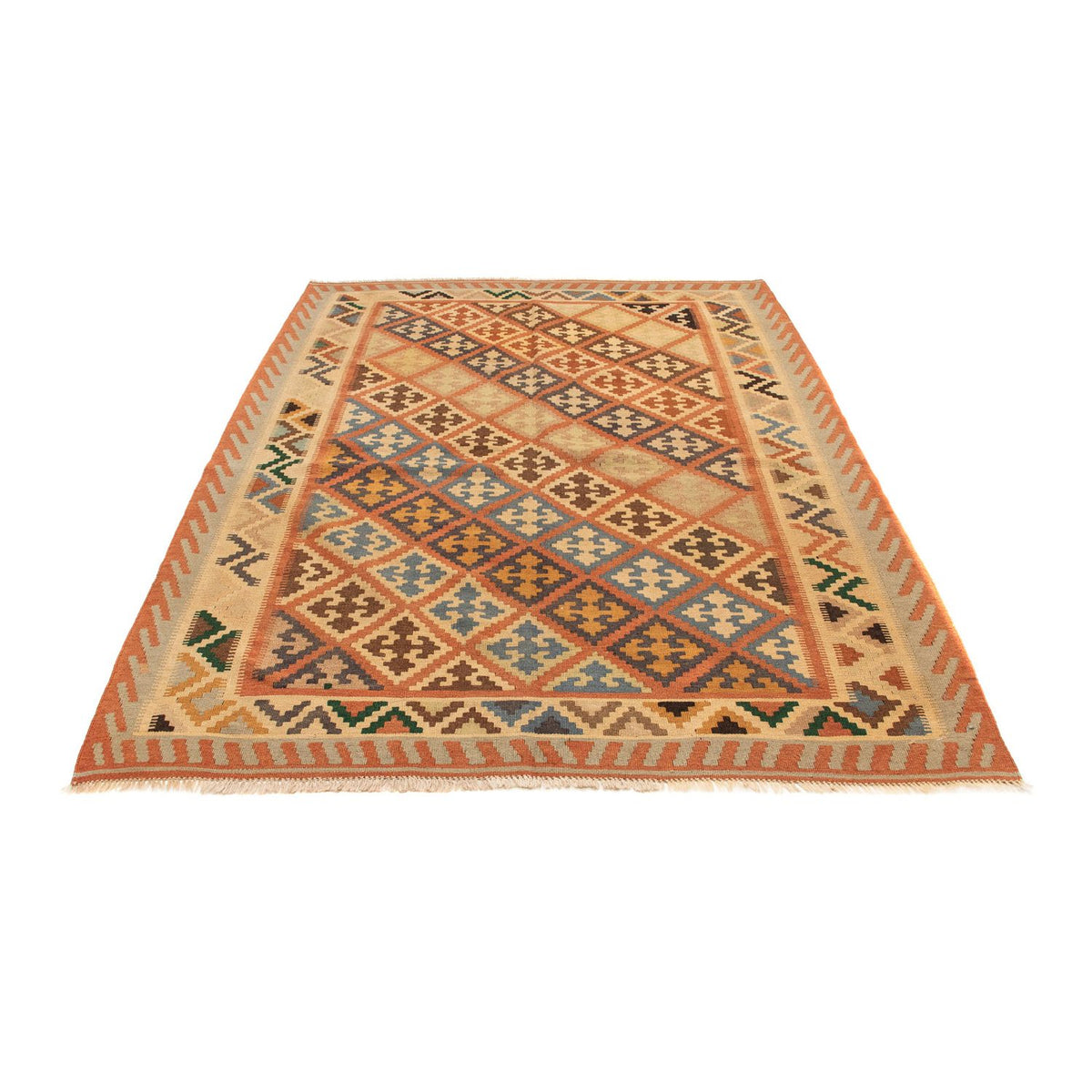 Kelim Carpet - orientalisk matta - 207 x 154 cm - flerfärgad