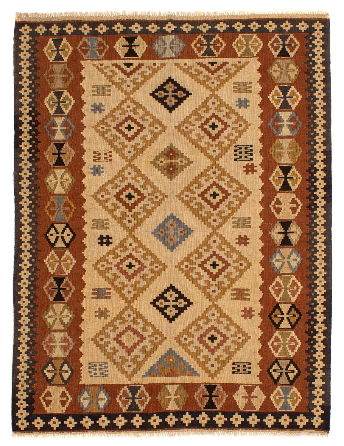 Kelim Carpet - orientalisk matta - 208 x 160 cm - brun