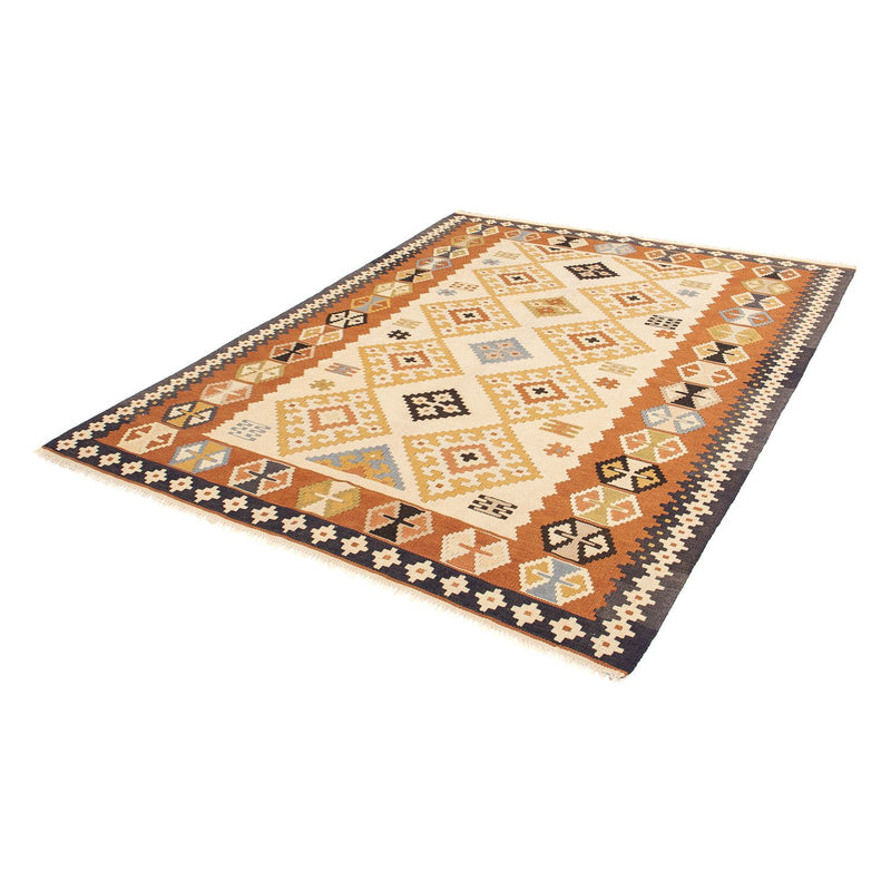 Kelim Carpet - orientalisk matta - 208 x 160 cm - brun