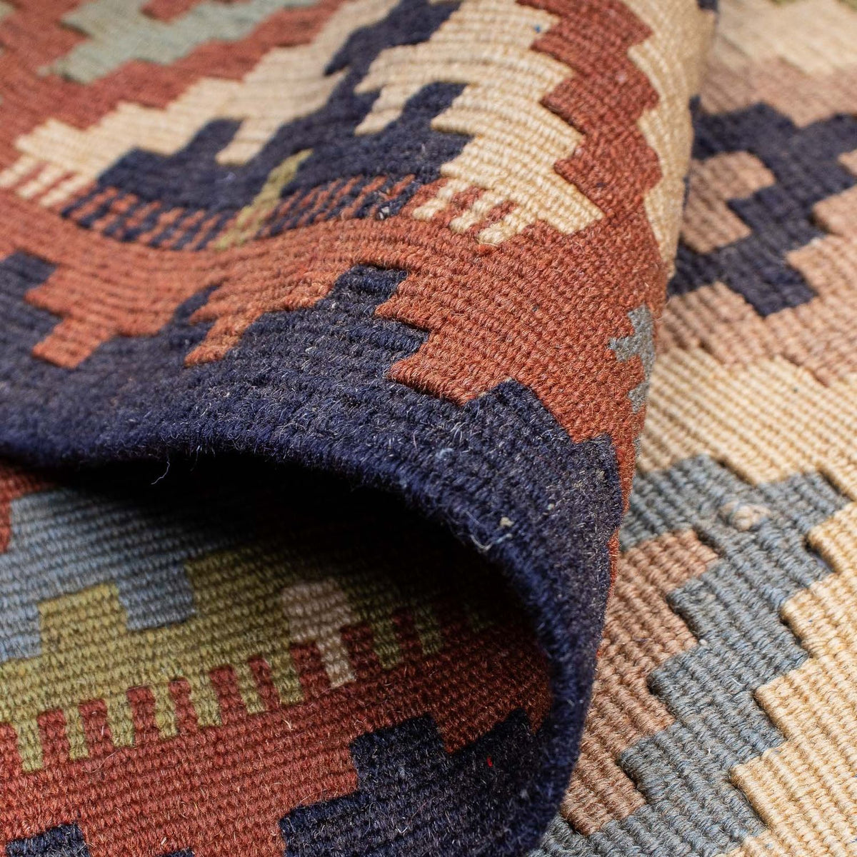 Kelim Carpet - orientalisk matta - 205 x 136 cm - flerfärgad