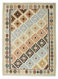 Kelim Carpet - orientalisk matta - 195 x 158 cm - beige