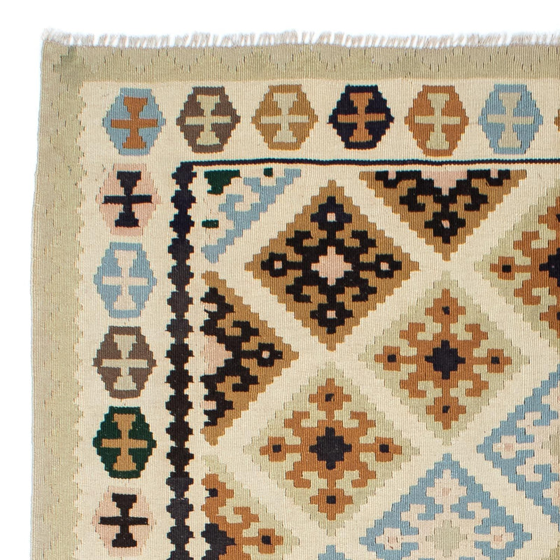 Kelim Carpet - orientalisk matta - 195 x 158 cm - beige