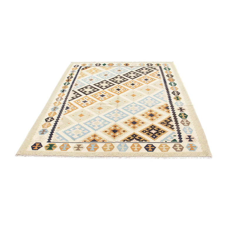 Kelim Carpet - orientalisk matta - 195 x 158 cm - beige