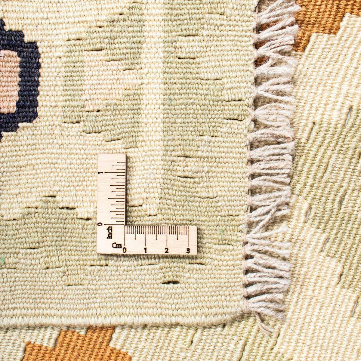 Kelim Carpet - orientalisk matta - 195 x 158 cm - beige