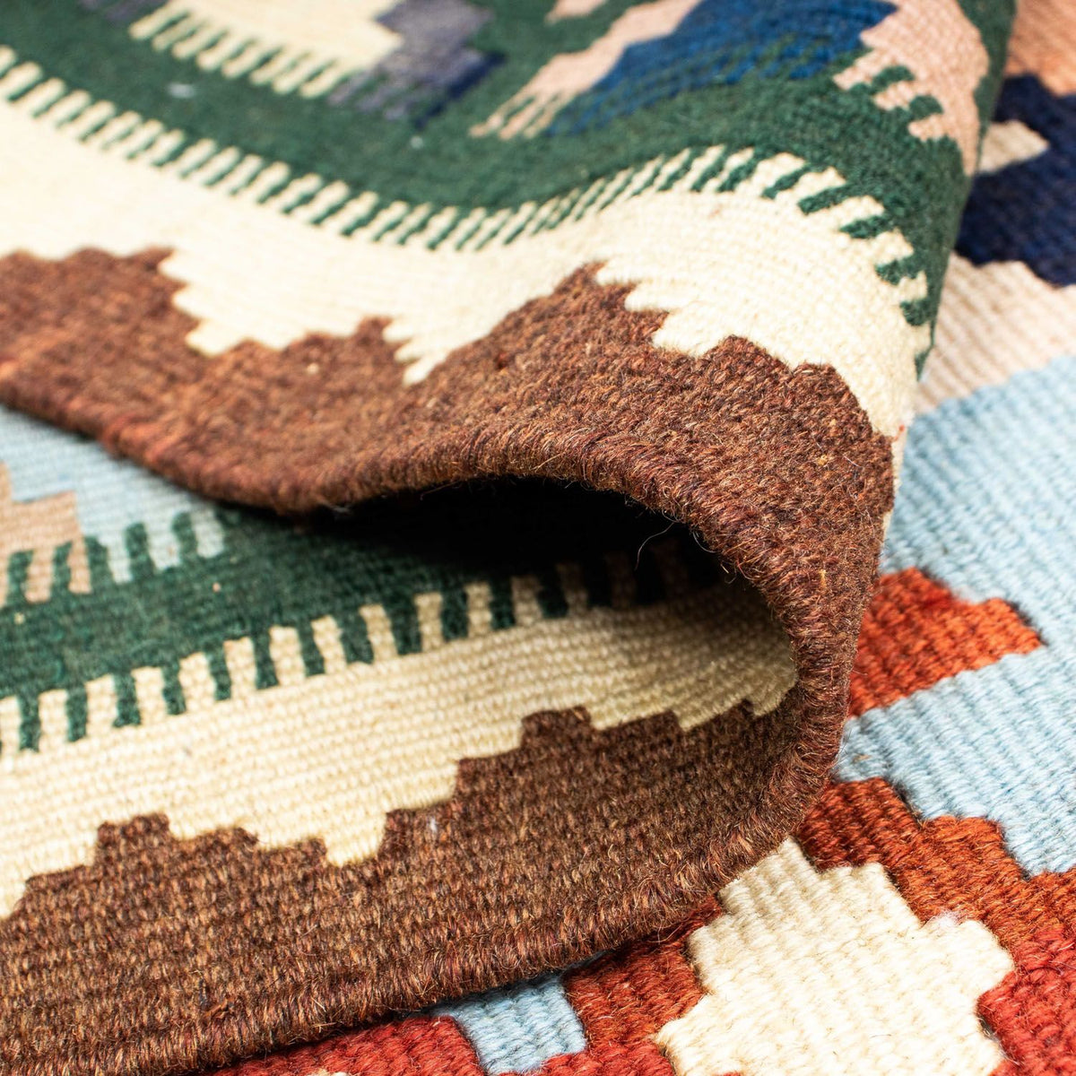 Kelim Carpet - orientalisk matta - 203 x 150 cm - beige